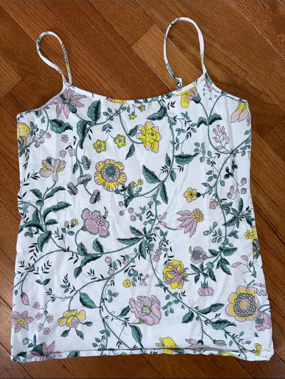 LOFT Floral Cami Tank Top Size Large